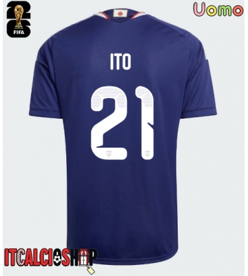 Giappone Hiroki Ito #21 Prima Maglia Mondiali 2026 Manica Corta